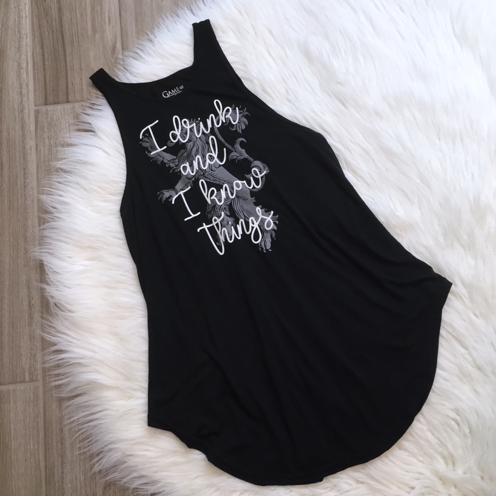 Game Of Thrones I Drink And I Know Things Tank